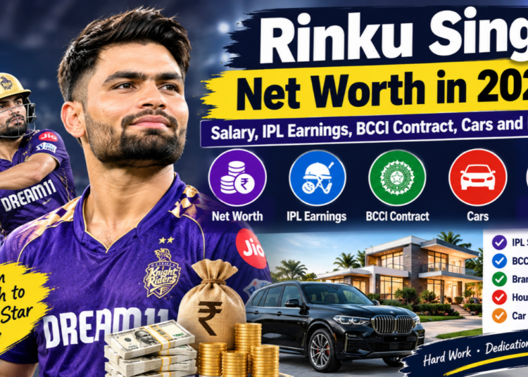 Rinku Singh Net Worth in 2026: Salary, IPL Earnings, BCCI Contract, Cars and Lifestyle